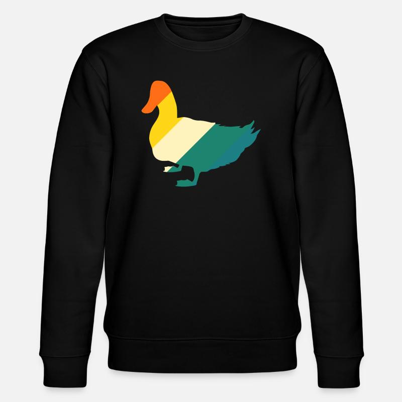 Enten - Stanley/Stella Unisex Bio-Sweatshirt CHANGER  - Schwarz