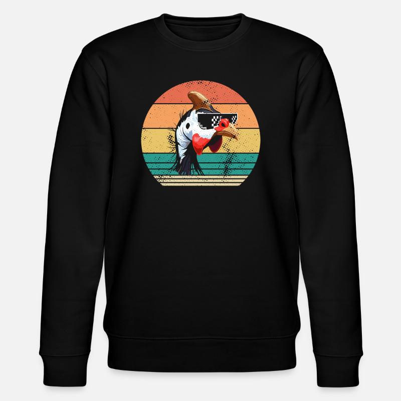 Poules Coq Pintade - Sweat bio CHANGER Stanley/Stella Unisexe - noir