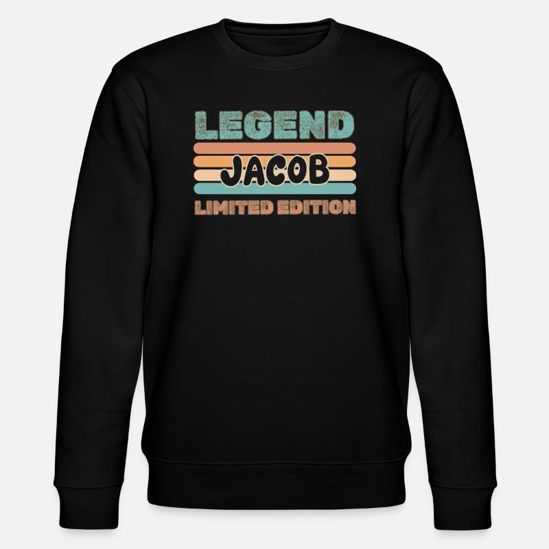 Jacob as a given name - Stanley/Stella CHANGER Unisex Organic Sweatshirt - black