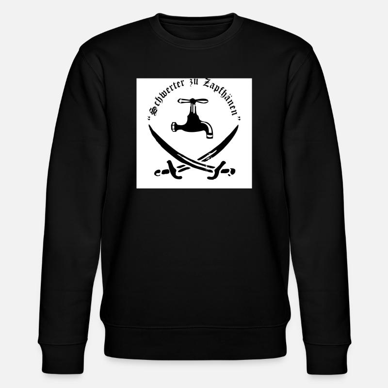 Schwerter zu Zapfhähnen - Stanley/Stella Unisex Bio-Sweatshirt CHANGER - Schwarz