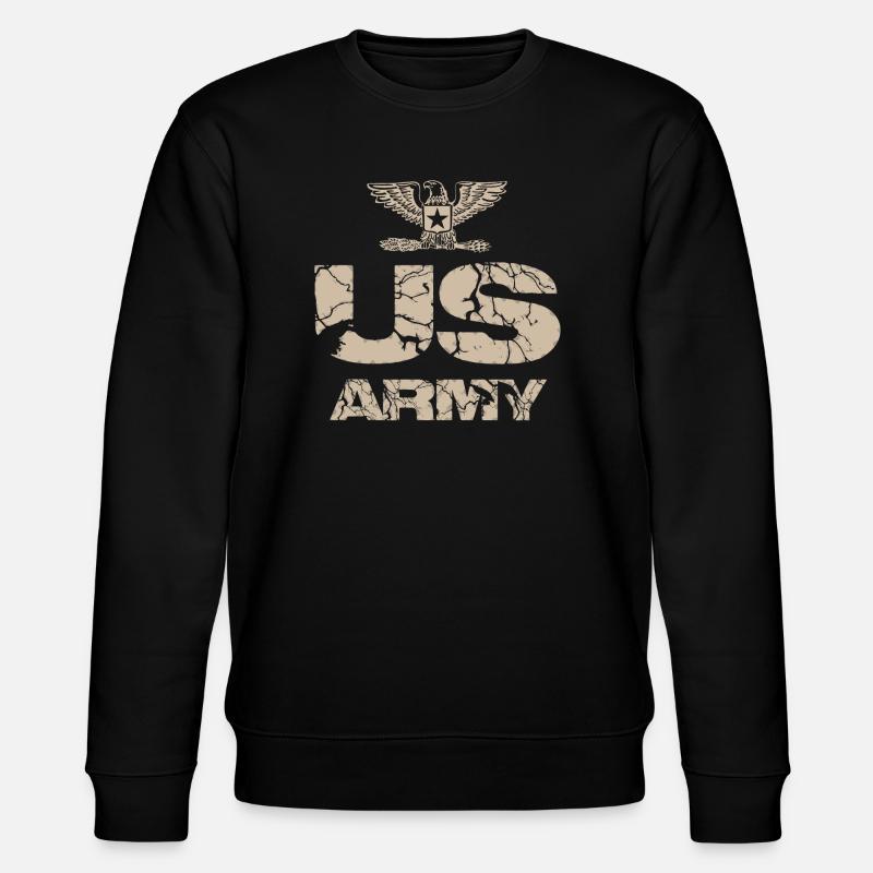us army design - Stanley/Stella Unisex Bio-Sweatshirt CHANGER  - Schwarz