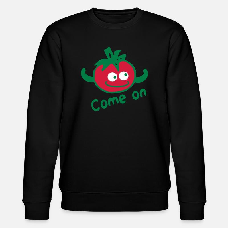 komm txt & rote Tomate - Stanley/Stella Unisex Bio-Sweatshirt CHANGER - Schwarz