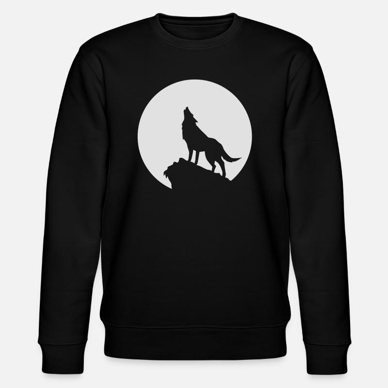 wolf - Stanley/Stella Unisex Bio-Sweatshirt CHANGER  - Schwarz