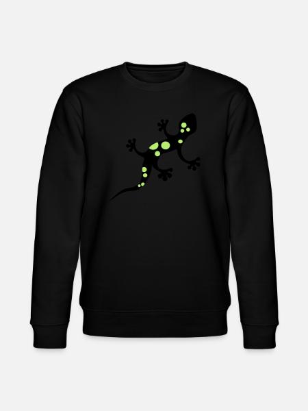 Gecko-Abbildung - Stanley/Stella Unisex Bio-Sweatshirt CHANGER - Schwarz