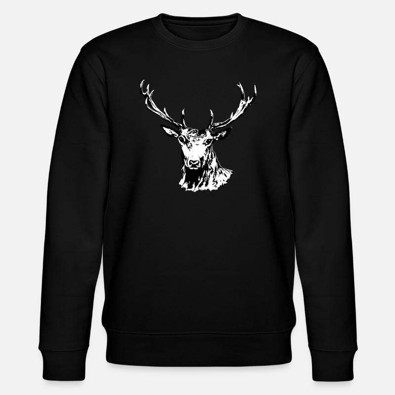 Hirsch - Stanley/Stella Unisex Bio-Sweatshirt CHANGER  - Schwarz