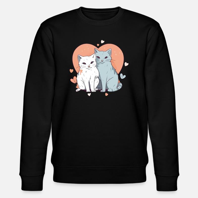 Amour du chat - Sweat bio CHANGER Stanley/Stella Unisexe - noir
