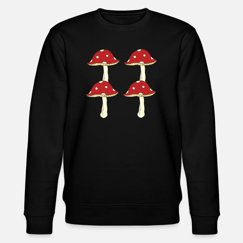 Toadstool 4pcs - Stanley/Stella CHANGER Unisex Organic Sweatshirt - black