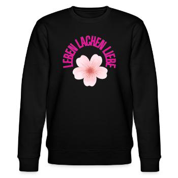 Vie, Rire, Amour - Sweat bio CHANGER Stanley/Stella Unisexe - noir - Devant - Nik (191cm) & Marisol (170cm)