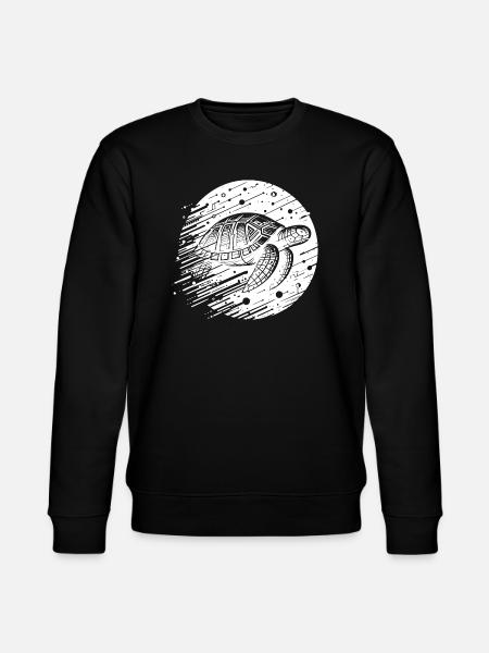 Turtle futuristic modern cyber - Stanley/Stella CHANGER Unisex Organic Sweatshirt - black