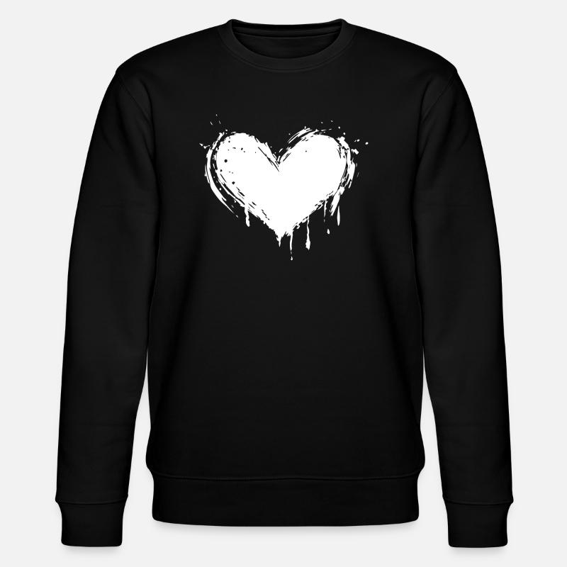 Icône en forme de cœur - Sweat bio CHANGER Stanley/Stella Unisexe - noir