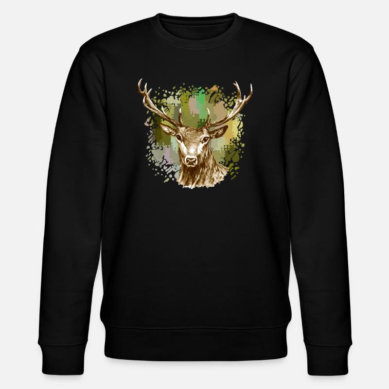 Deer - Stanley/Stella CHANGER Unisex Organic Sweatshirt - black