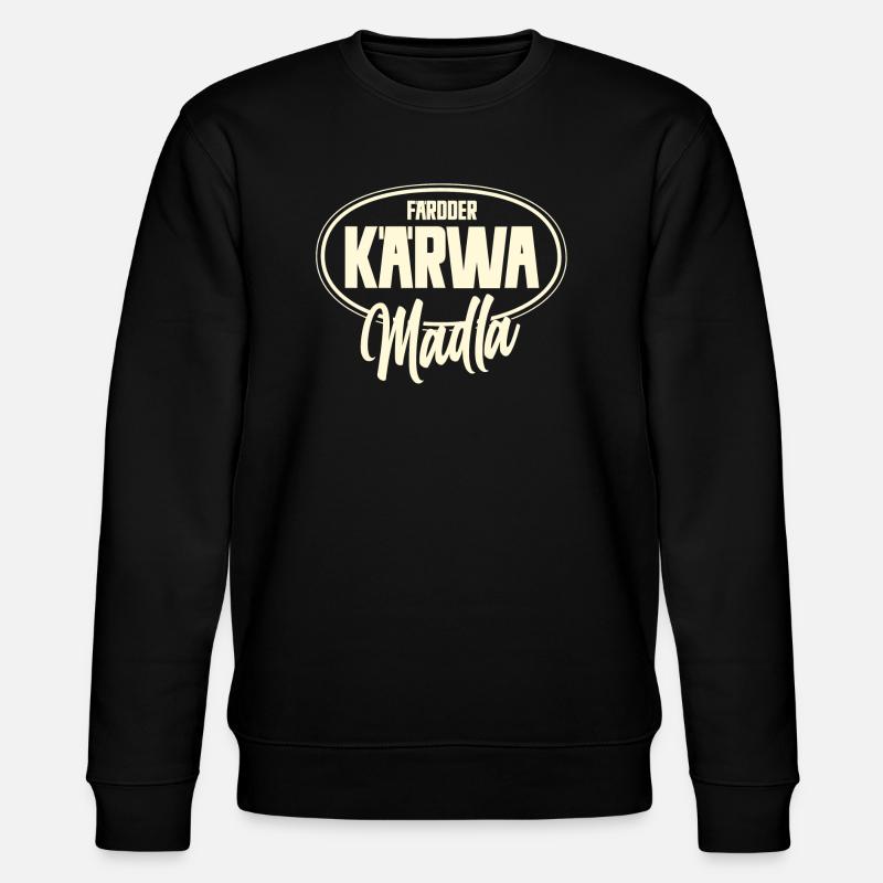 Färdder Kärwa Madla - Stanley/Stella Unisex Bio-Sweatshirt CHANGER - Schwarz