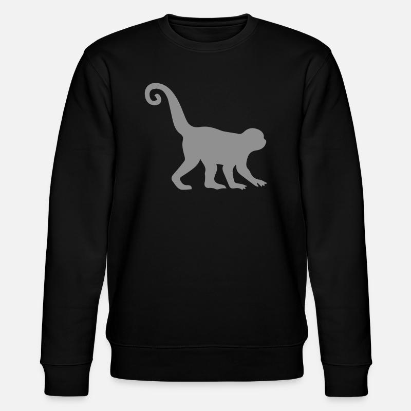 Silhouette de singe - Sweat bio CHANGER Stanley/Stella Unisexe - noir