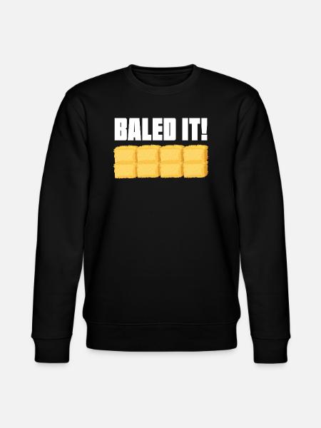 Paalattu se Heinä Bal Viljely Olki Paalaus - Stanley/Stella CHANGER unisex luomu-collegepaita - musta