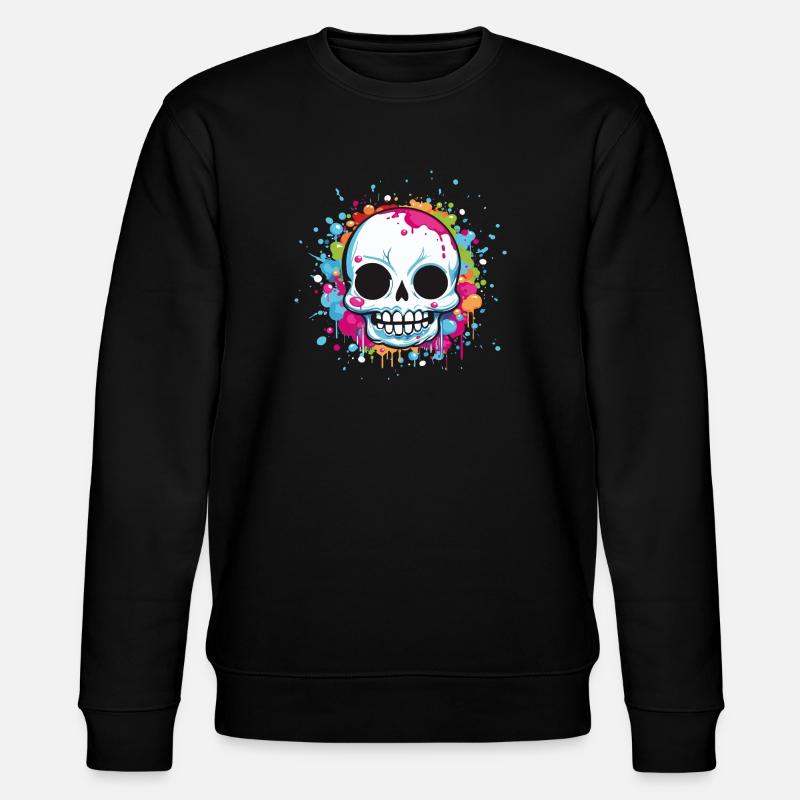 Skull - Stanley/Stella Unisex Bio-Sweatshirt CHANGER  - Schwarz