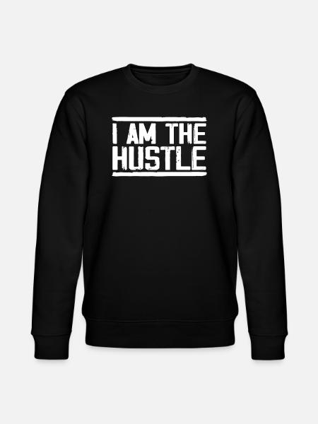 Ik ben de hustle grappige ondernemer, CEO - Stanley/Stella Uniseks bio-sweatshirt CHANGER  - zwart