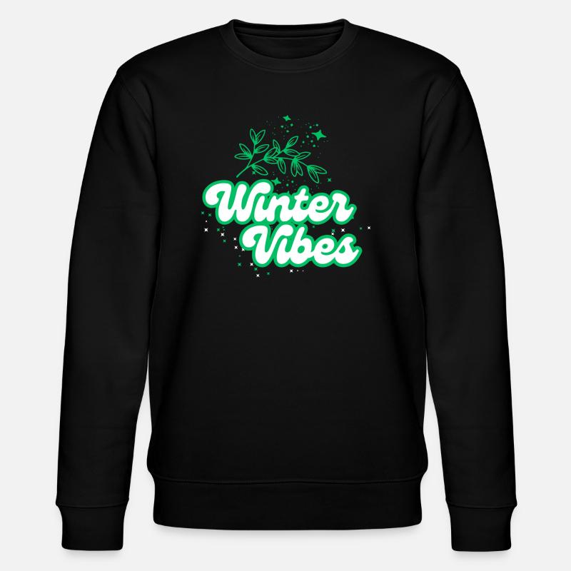 Winter vibes - Stanley/Stella Unisex Bio-Sweatshirt CHANGER  - Schwarz