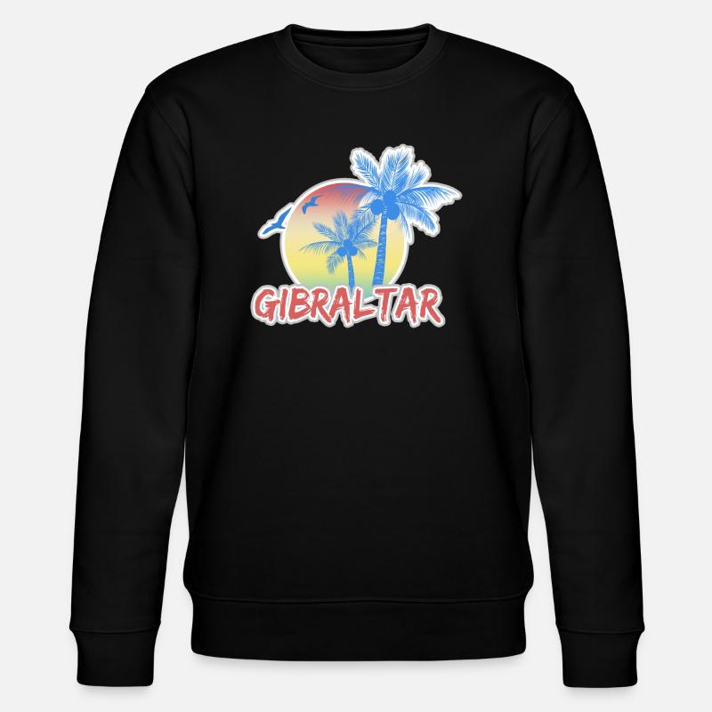 Gibraltar als Urlaub - Stanley/Stella Unisex Bio-Sweatshirt CHANGER  - Schwarz