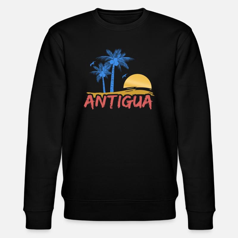 Plage d’Antigua - Sweat bio CHANGER Stanley/Stella Unisexe - noir