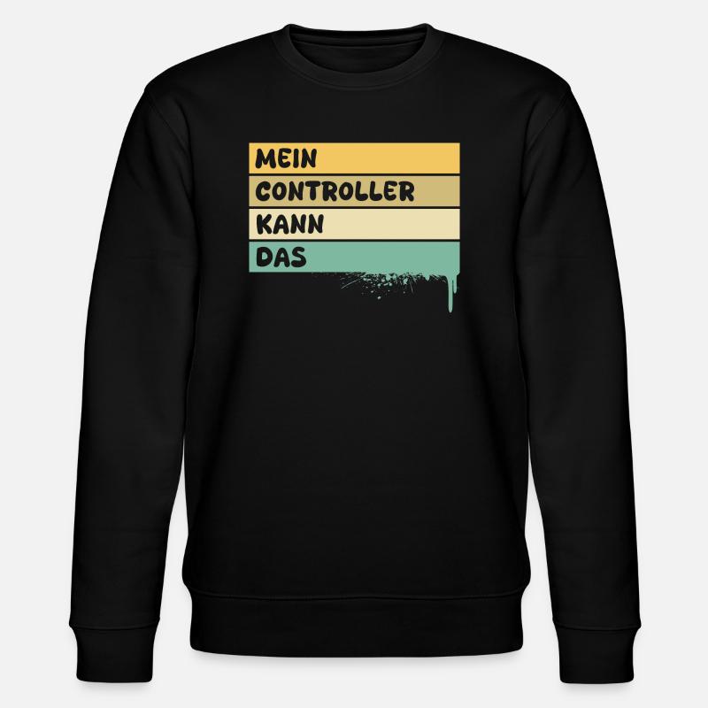 Geschenk für Controller - Stanley/Stella Unisex Bio-Sweatshirt CHANGER  - Schwarz