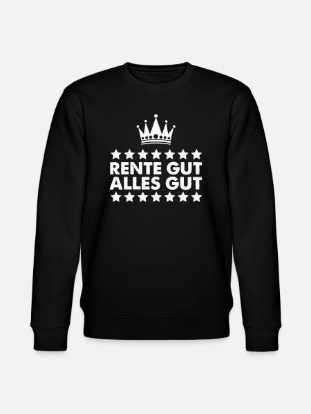 pension good all good - Stanley/Stella CHANGER Unisex Organic Sweatshirt - black