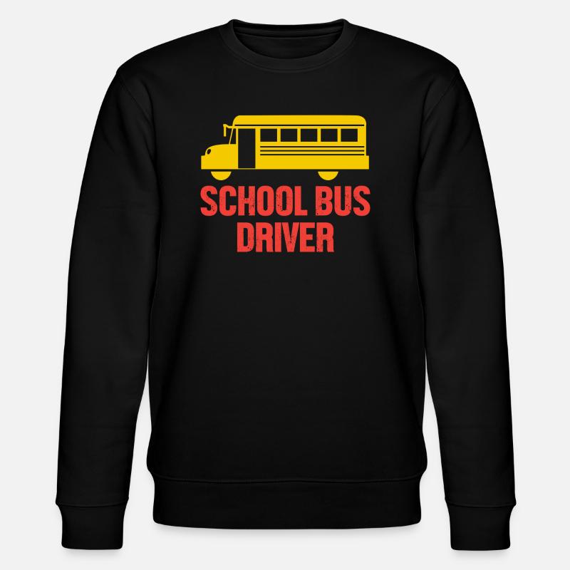 School Bus Driver School Bus - Stanley/Stella CHANGER Unisex Organic Sweatshirt - black