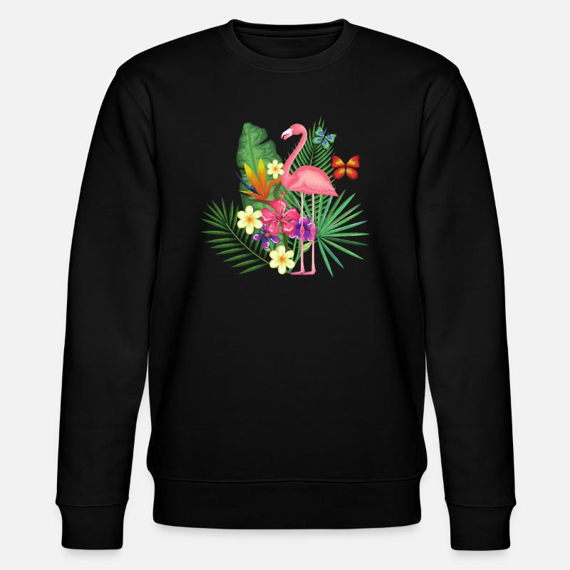 Flamingo - Stanley/Stella Unisex Bio-Sweatshirt CHANGER  - Schwarz