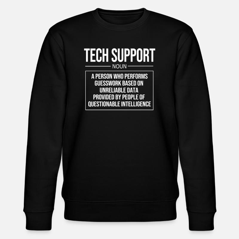 Tech Support - Stanley/Stella CHANGER Unisex Organic Sweatshirt - black