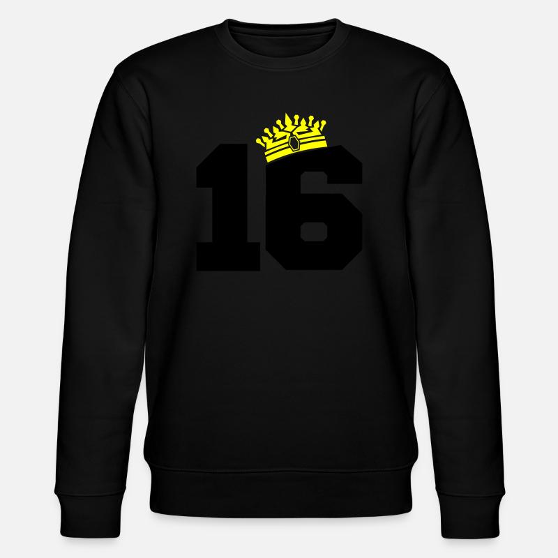 16 king - Stanley/Stella Unisex Bio-Sweatshirt CHANGER  - Schwarz