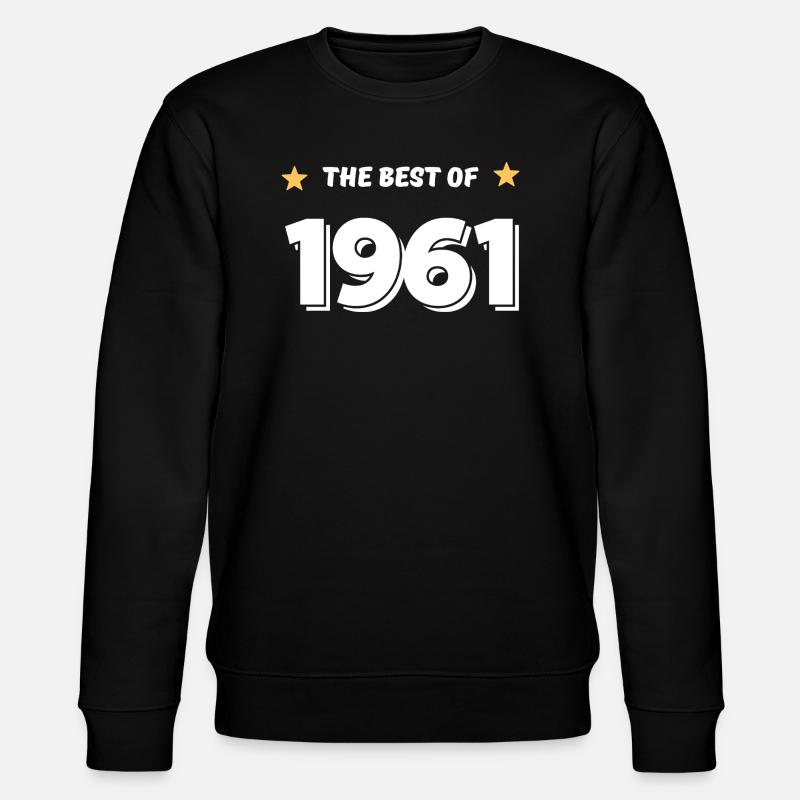 Das Beste von 1961 - Stanley/Stella Unisex Bio-Sweatshirt CHANGER  - Schwarz