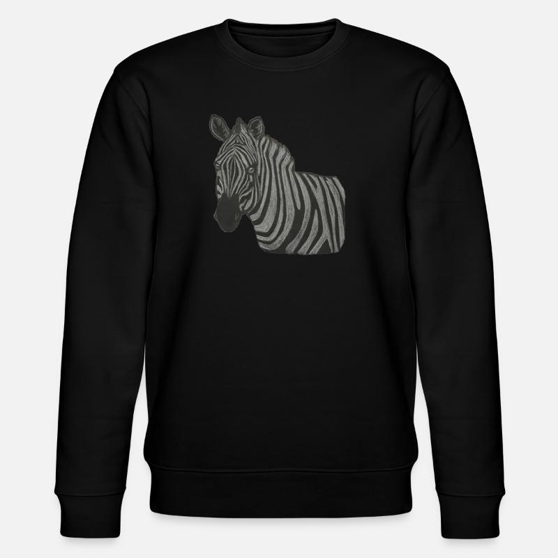 Zebra - Stanley/Stella CHANGER Unisex Organic Sweatshirt - black