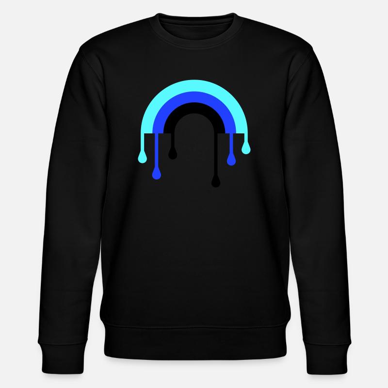 regenbogen_3f - Stanley/Stella Unisex Bio-Sweatshirt CHANGER  - Schwarz