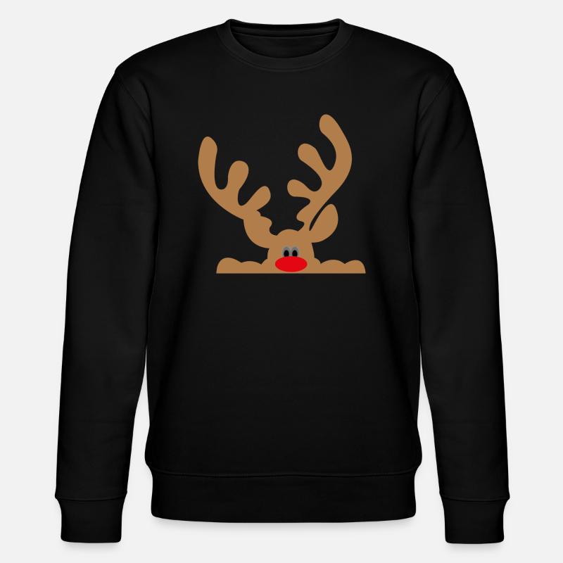 elch - Stanley/Stella Unisex Bio-Sweatshirt CHANGER  - Schwarz