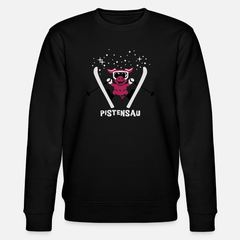 Pistensau texte 3C - Sweat bio CHANGER Stanley/Stella Unisexe - noir