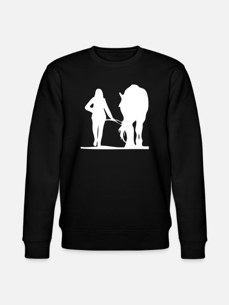Horse lead - Stanley/Stella CHANGER Unisex Organic Sweatshirt - black