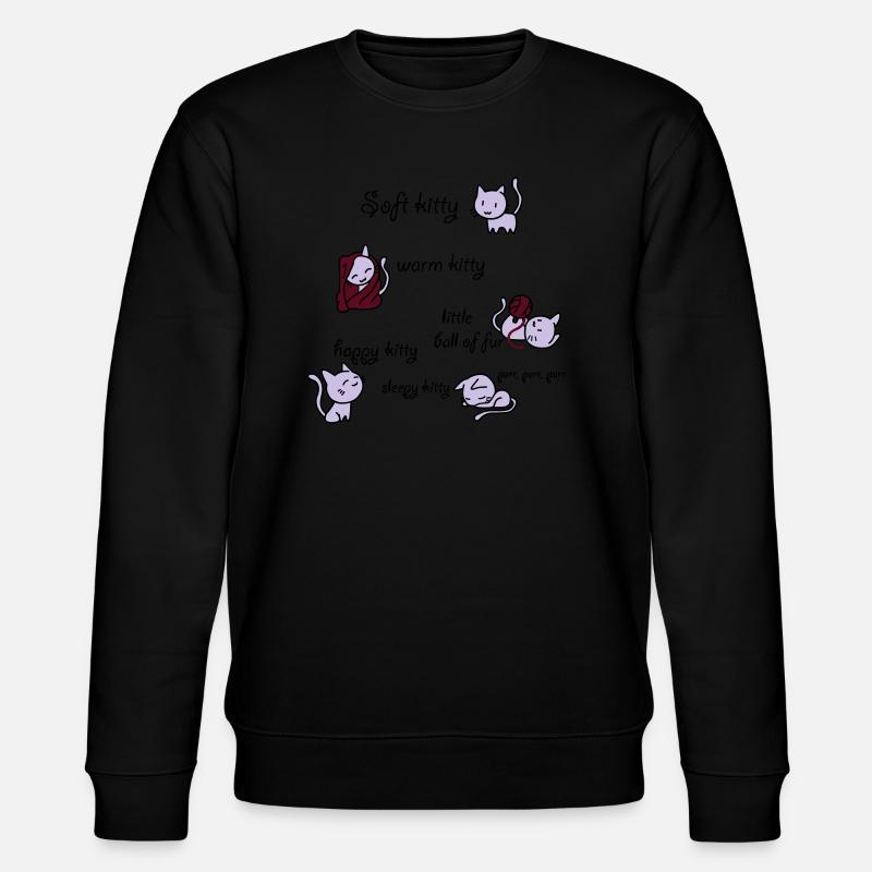 Soft Kitty - Stanley/Stella Unisex Bio-Sweatshirt CHANGER  - Schwarz