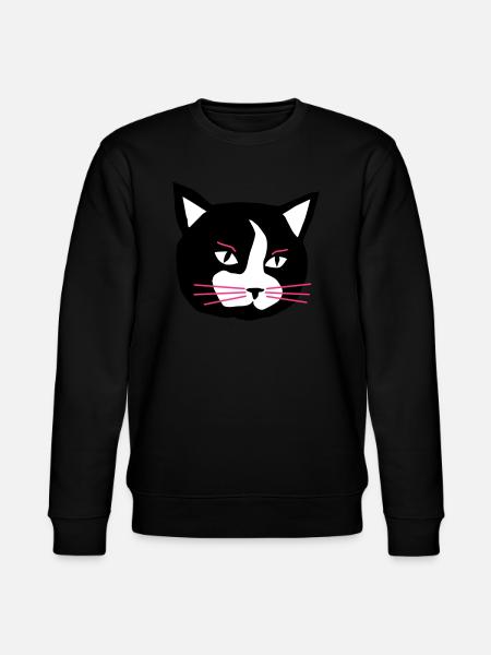 Cat - Stanley/Stella Unisex Bio-Sweatshirt CHANGER - Schwarz
