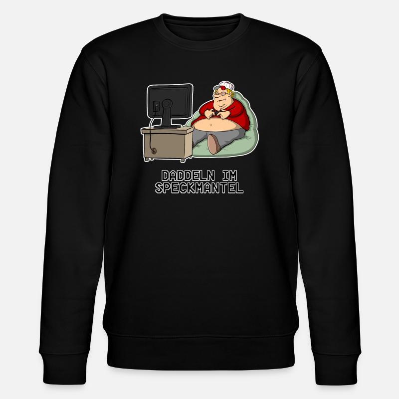 Daddeln_Spreadshirt - Stanley/Stella CHANGER Unisex Organic Sweatshirt - black