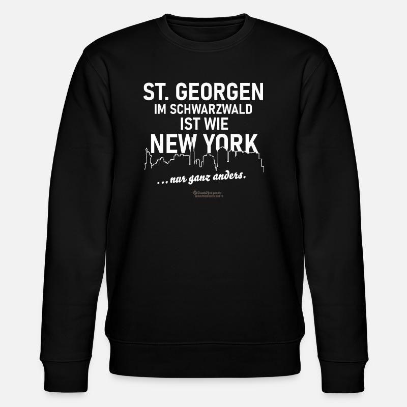 St. Georgen im Schwarzwald - Stanley/Stella Unisex Bio-Sweatshirt CHANGER  - Schwarz