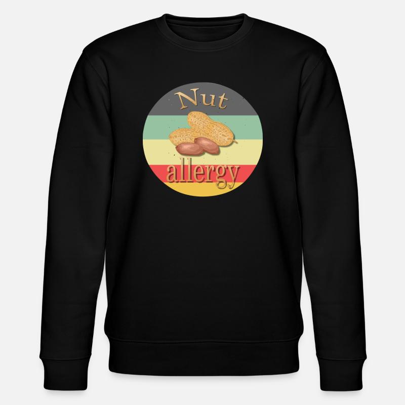 Nut Allergy - Stanley/Stella Unisex Bio-Sweatshirt CHANGER  - Schwarz