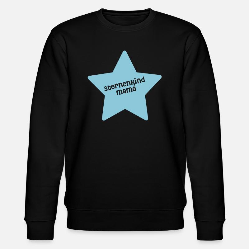 Sternenkind Mama Blau - Stanley/Stella Unisex Bio-Sweatshirt CHANGER  - Schwarz