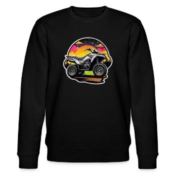 Quad & Off-Road - Stanley/Stella CHANGER Unisex Organic Sweatshirt - black - Front - Nik (191cm) & Marisol (170cm)