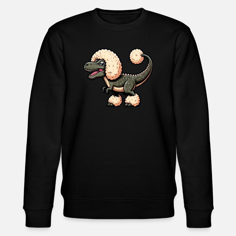 Caniche T-Rex Fusion Cartoon - Sweat bio CHANGER Stanley/Stella Unisexe - noir
