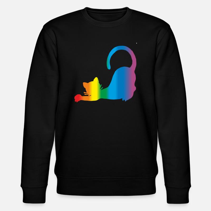 Katze - Stanley/Stella Unisex Bio-Sweatshirt CHANGER  - Schwarz