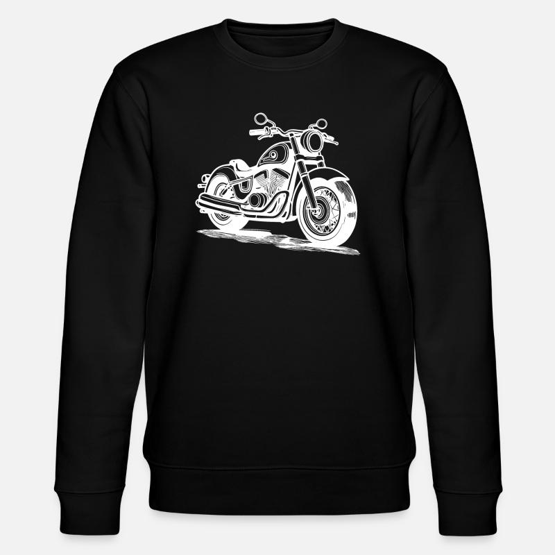 Funny Motorcycle Crew - Stanley/Stella CHANGER Unisex Organic Sweatshirt - black