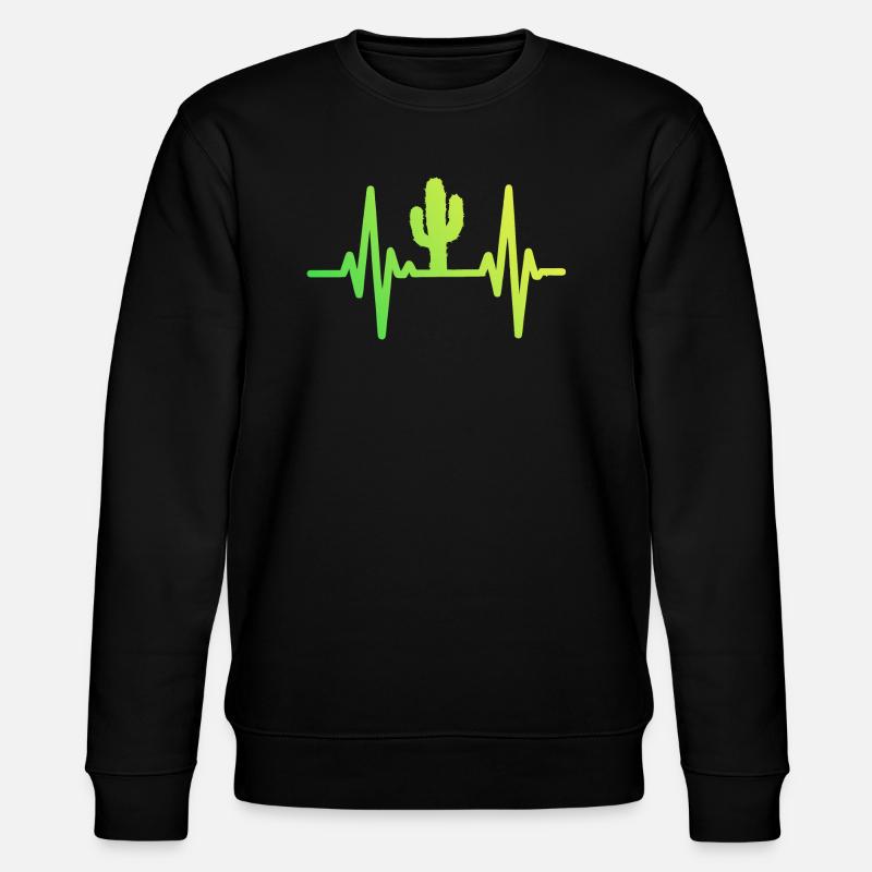 Cactus Cacti Desert Plant - Stanley/Stella CHANGER Unisex Organic Sweatshirt - black