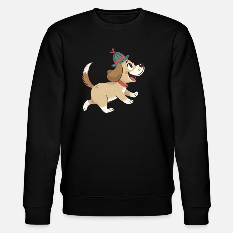 Cute dog - Stanley/Stella Unisex Bio-Sweatshirt CHANGER  - Schwarz
