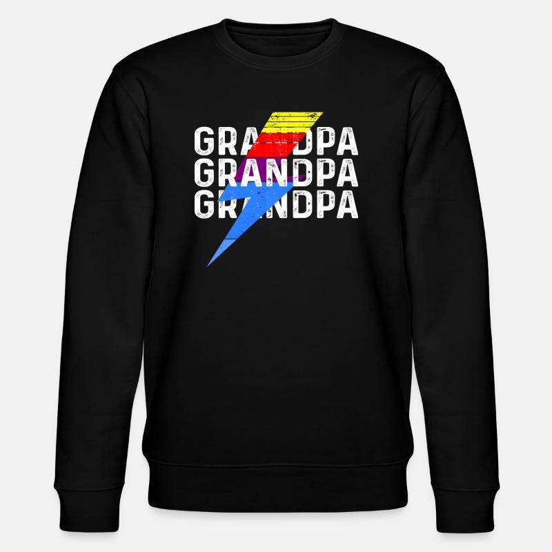 Papy Grand-père Papy - Sweat bio CHANGER Stanley/Stella Unisexe - noir