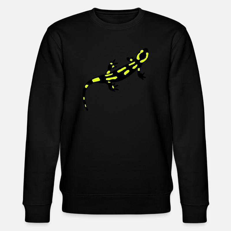Feuersalamander (gebändert) - Stanley/Stella Unisex Bio-Sweatshirt CHANGER  - Schwarz