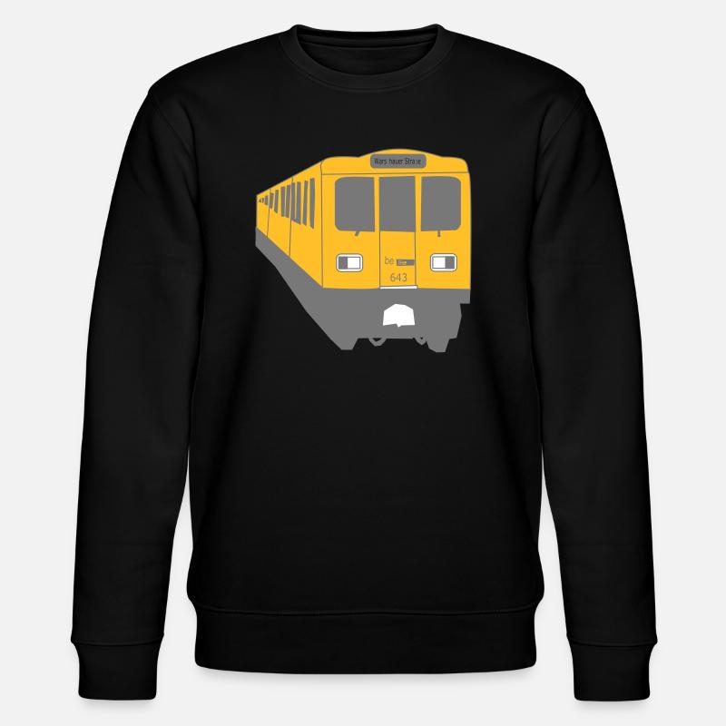 Berlin Train U1 - Stanley/Stella Unisex Bio-Sweatshirt CHANGER  - Schwarz
